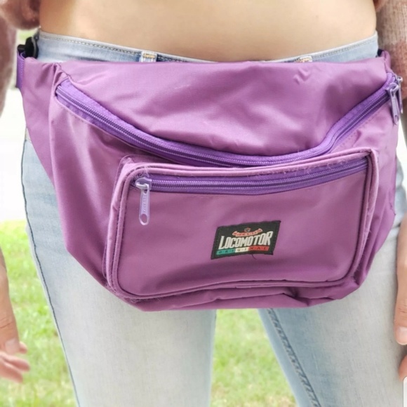 Vintage Locomotor Purple Fanny Pack Hip Waist Bag - Picture 2 of 4